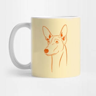 Pharaoh Hound (Sand and Orange) Mug